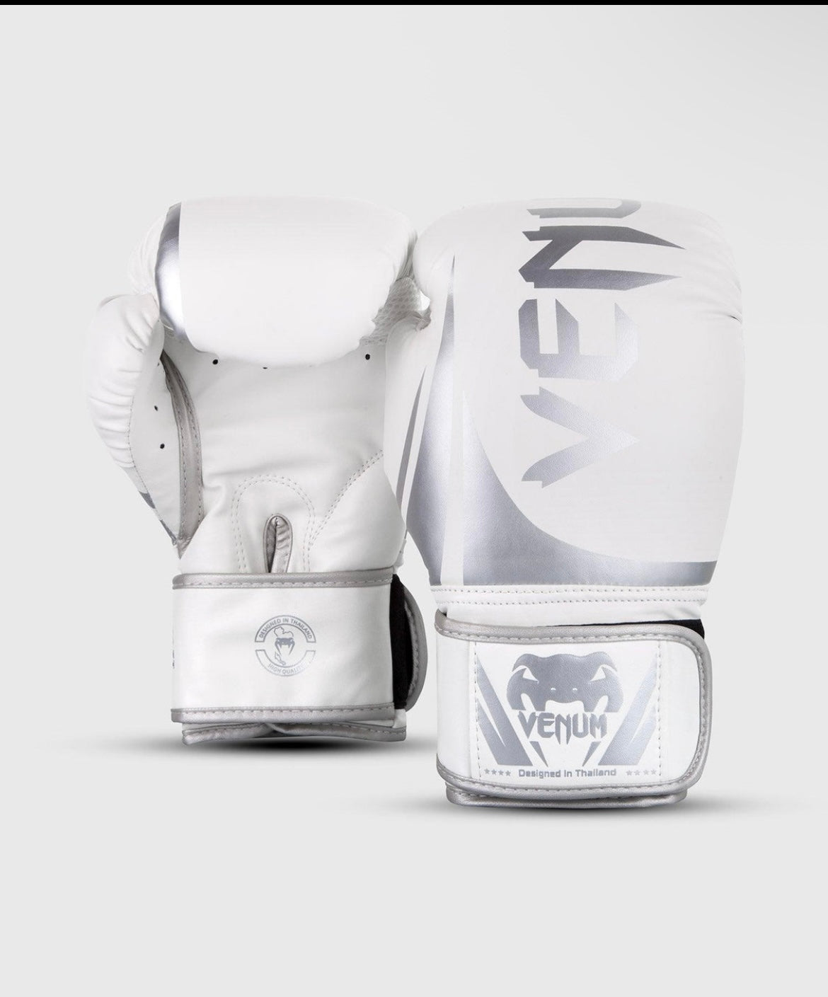 Venum Challenger 2.0 Boxing Gloves - White/Silver