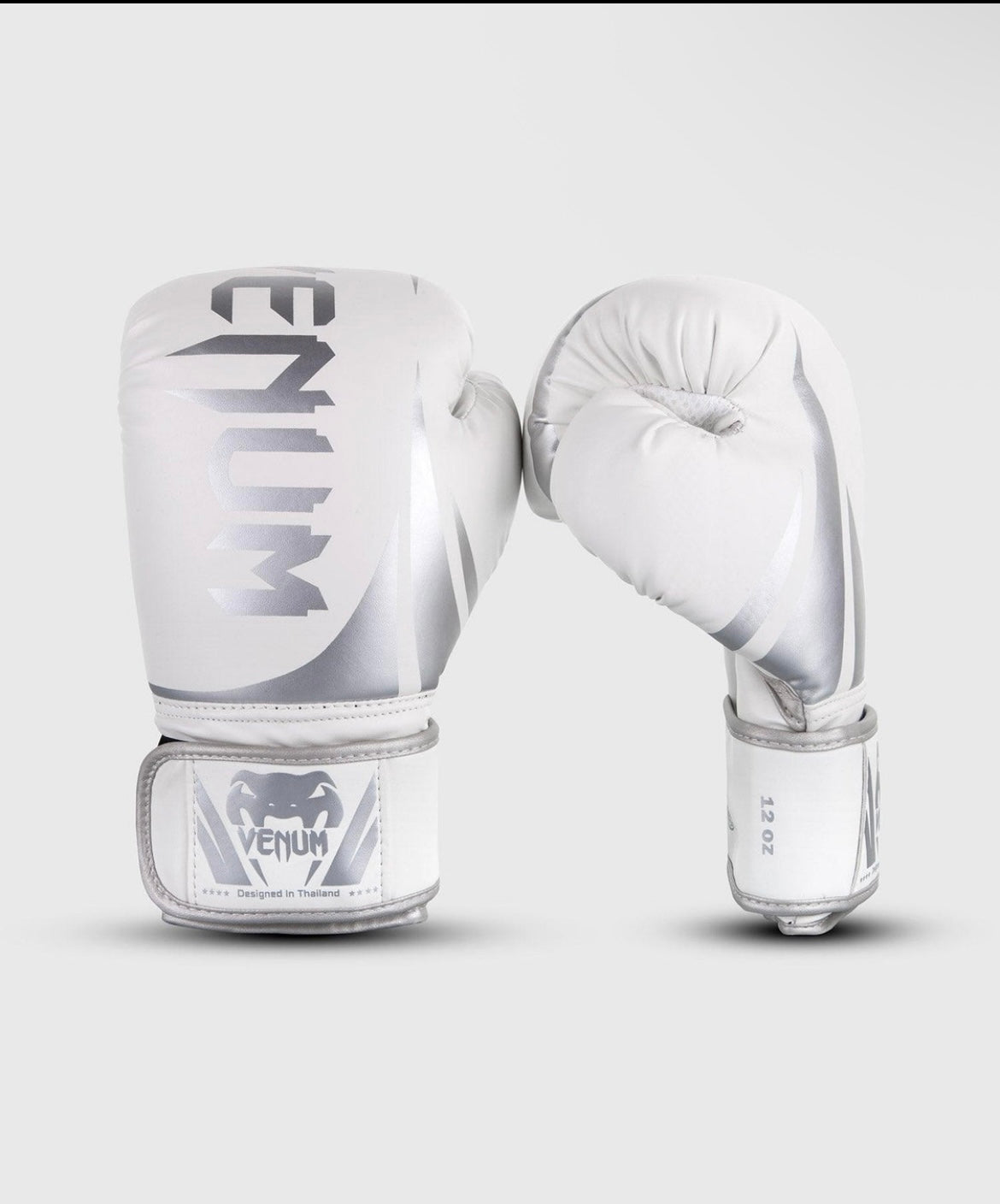 Venum Challenger 2.0 Boxing Gloves - White/Silver
